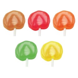 Sucette ronde aplatie, Sucette ronde aplatie Cerise