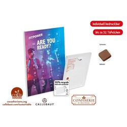 Calendrier évènementiel à accrocher impression personnalisée, Callebaut chocolat au lait calendrier