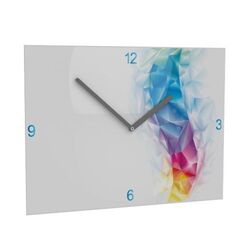 Horae Horloge murale Premium Rectangle (240x350 mm). Aiguilles Argent