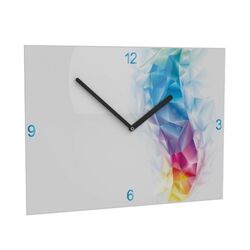 Horae Horloge murale Premium Rectangle (240x350 mm). Aiguilles Argent