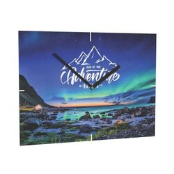 Horae Horloge murale Rectangle (240x350 mm). Aiguilles Argent