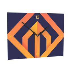 Horae Horloge murale Rectangle (240x350 mm). Aiguilles Argent