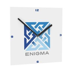 Horae Horloge murale Carré (240 mm). Aiguilles Argent