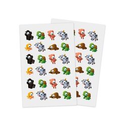 Autocollants sur feuille A4