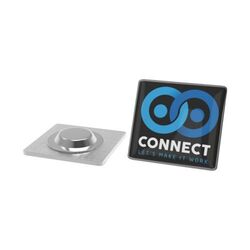 Pin Métal Magnet Carré (22 mm)