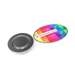 Pin Métal Magnet Ovale (28x19 mm)