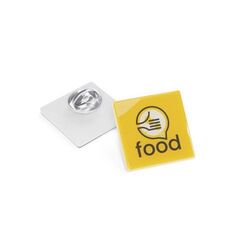 Pin Plastic with pin & clutch, Round, 22 mm, Doming in full color