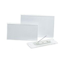 Badge Transparent 85x55mm, épingle