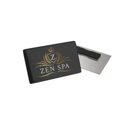 Badge Megan Métal, Oval, 74 x 40 mm, Magnet