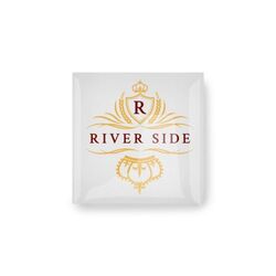 Badge Megan Métal, Oval, 74 x 40 mm, Magnet