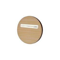 Badge Bamboo Rond Ø 40mm, Magnet, Gravure laser