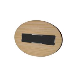 Badge Bamboo Ovale 74x50mm, Magnet, Gravure laser