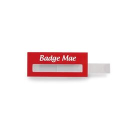 Badge Mae, Oval, 74 x 50 mm, Needle, Doming in full color