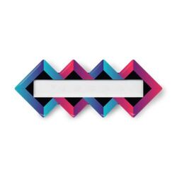 Badge Mae, Oval, 74 x 50 mm, Needle, Doming in full color