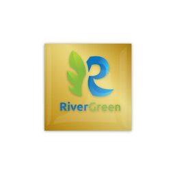 Doming Sticker, Standard glue, Gold matt, < 5 cm2