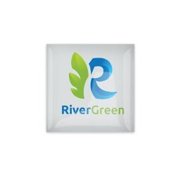 Doming Sticker, Standard glue, White, < 5 cm2