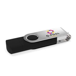 Clé USB Twister-C 3.0 (Noir), 64 GB Premium