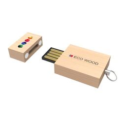 Clé USB Eco Wood, 4 GB Basic