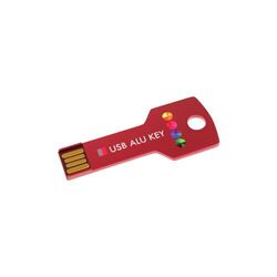 Clé USB Alu Key (Rouge), 128 GB Premium