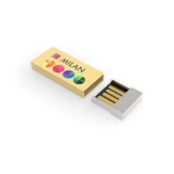 Clé USB Milan (Or), 2 GB Premium
