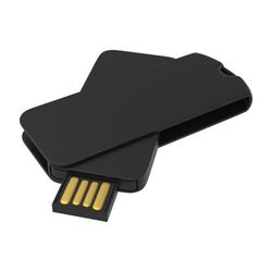 Clé USB Smart Twister Large (Noir), 2GB Premium