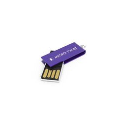 Clé USB Micro Twist (Violet), 8 GB Basic