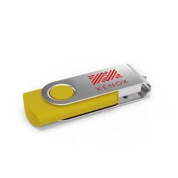 Clé USB Twister (Jaune), 4 GB Premium