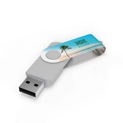 Clé USB Twister (Blanc), 8 GB Basic
