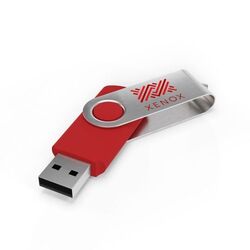 Clé USB Twister (Rouge), 2 GB Premium
