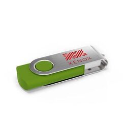 Clé USB Twister (Vert citron), 2 GB Premium