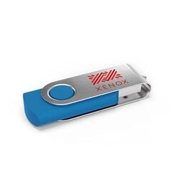 Clé USB Twister (Bleu clair), 64 GB Premium