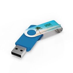 Clé USB Twister (Bleu clair), 4 GB Basic