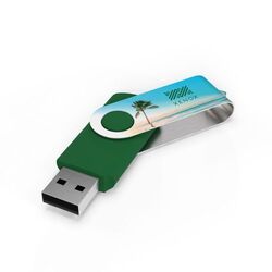 Clé USB Twister (Vert), 8 GB Premium