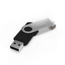 Clé USB Twister (Noir), 4 GB Basic