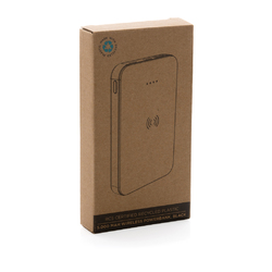Powerbank 5000mAh avec induction 5W en plastique recyclé RCS