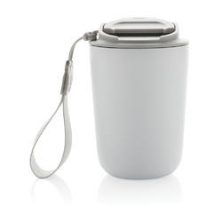 Mug iso en acier inoxydable recyclé RCS avec lanière Cuppa