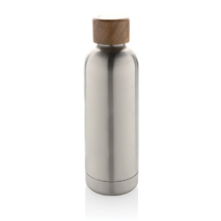 Bouteille iso en acier inoxydable recyclé certifiée RCS Wood