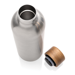 Bouteille iso en acier inoxydable recyclé certifiée RCS Wood