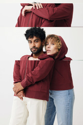 Sweat à capuche avec zip en coton recyclé Iqoniq Abisko