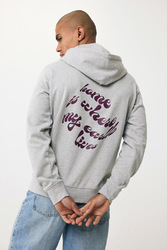 Sweat à capuche avec zip en coton recyclé Iqoniq Abisko