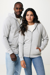 Sweat à capuche avec zip en coton recyclé Iqoniq Abisko