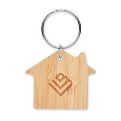 HOUSEBOO Porte-clés maison bambou