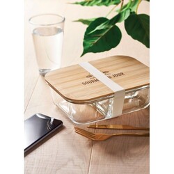 TUNDRA 3 Lunchbox en verre et bambou