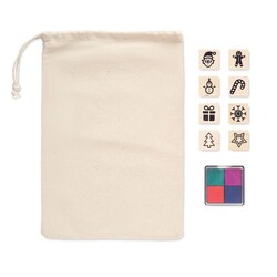 STAMPIE Set de 8 tampons en bois