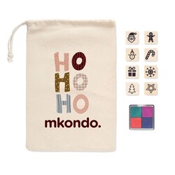 STAMPIE Set de 8 tampons en bois