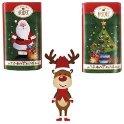 Calendrier de l'Avent de table HEIDEL 100% papier motif standard et repiquage, Des barres de chocolat de Heidel