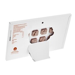 Calendrier de l'Avent à poser personnalisé, Callebaut chocolat au lait calendrier