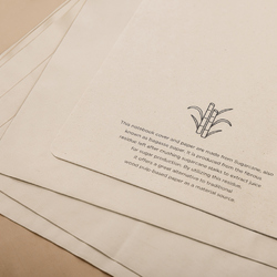 Carnet A5 en papier canne à sucre Stylo