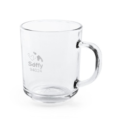 SOFFY. Mug en verre 230 mL