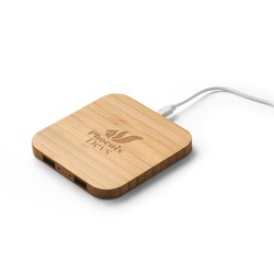 DALTON. Chargeur sans fil 15W superfast en bambou